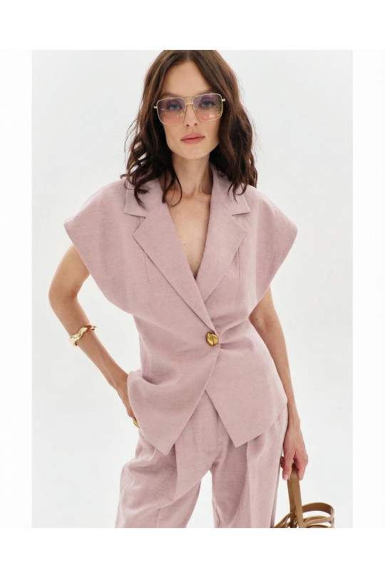 Жилет А2746/5 пудра