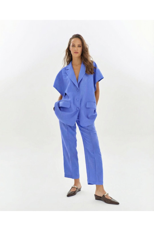 Брюки А2751/6 васильковые