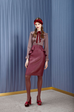 Юбка бордовая А815/8