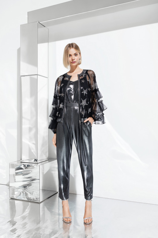 Комбинезон серебряного цвета А1103/2