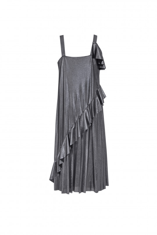 Платье серебряного цвета  А1131/1