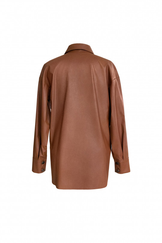 Рубашка коричневая A1713/16