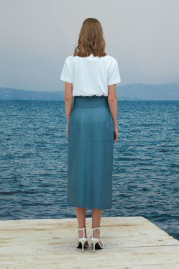 Юбка голубая A1700/8 