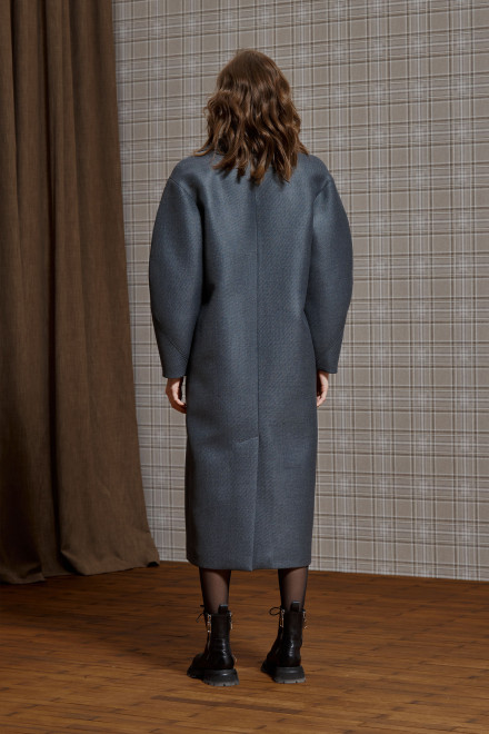 Пальто серое A1802/12