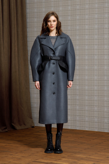 Пальто серое A1802/12