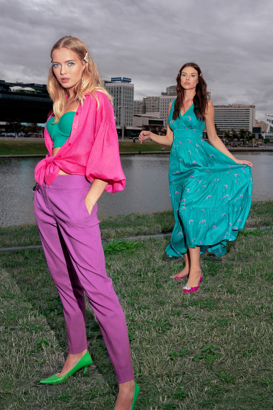 Брюки фиолетовые A1901/6