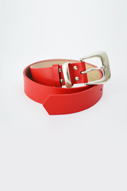 Ремень красного цвета АК318