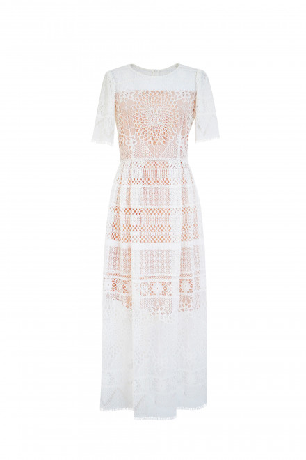 Платье А2366/1а молочное