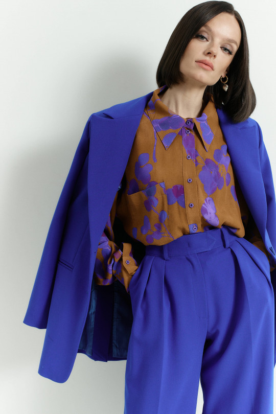 Брюки А2440/6 васильковый