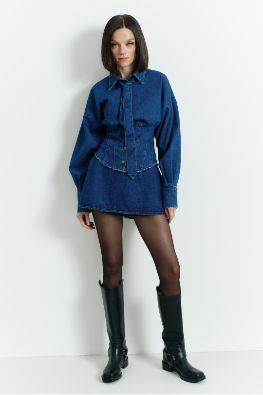 Рубашка А2460/3 синий