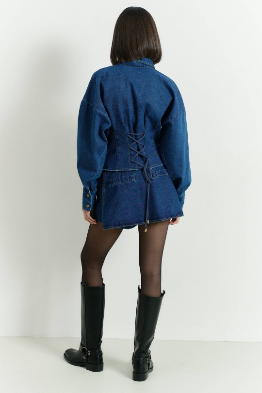 Рубашка А2460/3 синий