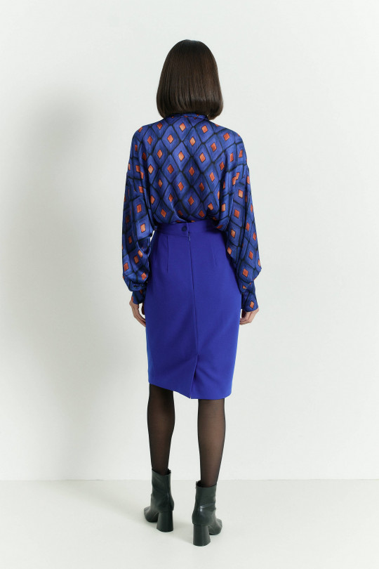 Юбка А2438/8 васильковый