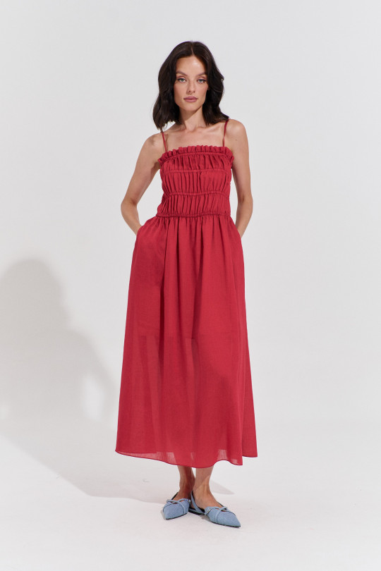 Платье А2556/1 коралловый
