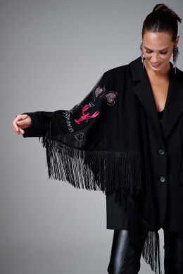 Шаль АК346 чёрный