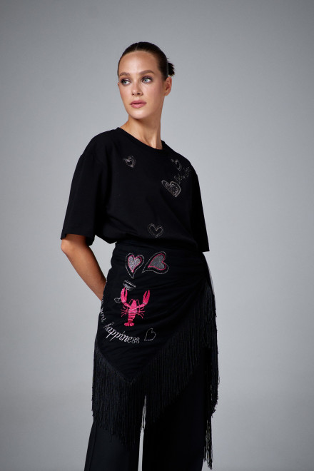 Шаль АК346 чёрный