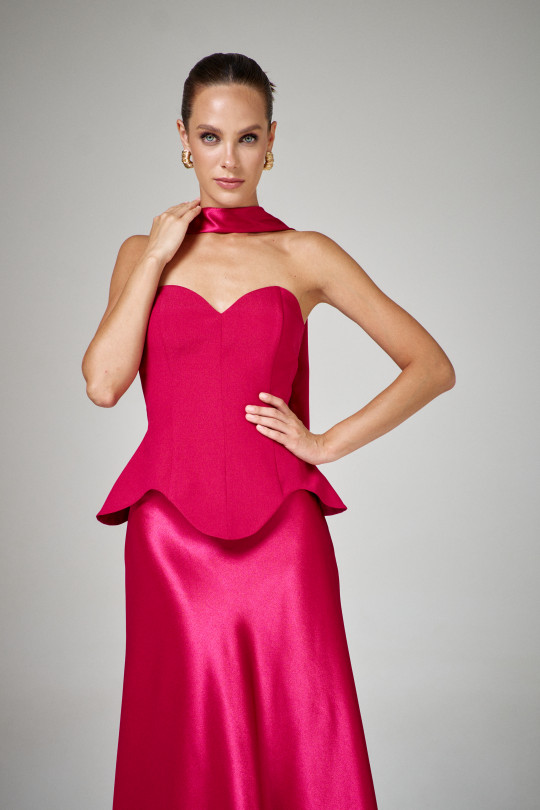 Юбка А2702/8 малиновая