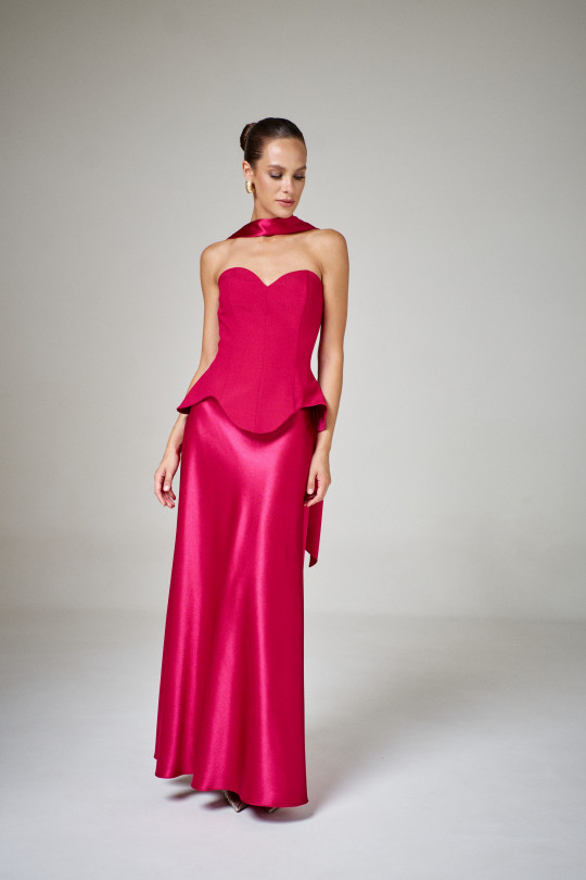 Юбка А2702/8 малиновая