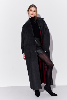 Пальто А2642/12 серое