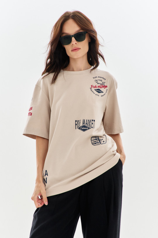 Футболка А2724/9 бежевая