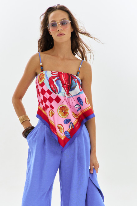 Брюки А2740/6 васильковые