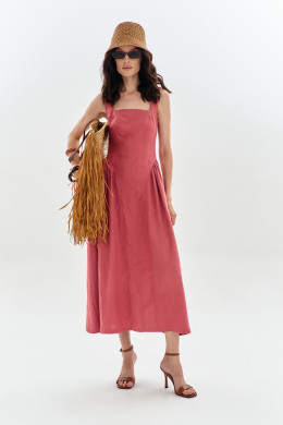 Платье А2747/1 коралловое