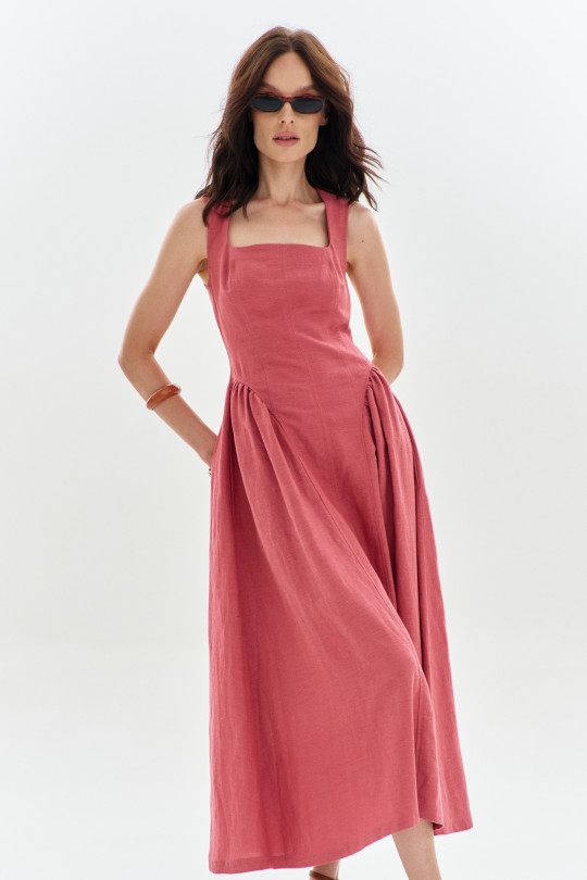 Платье А2747/1 коралловое