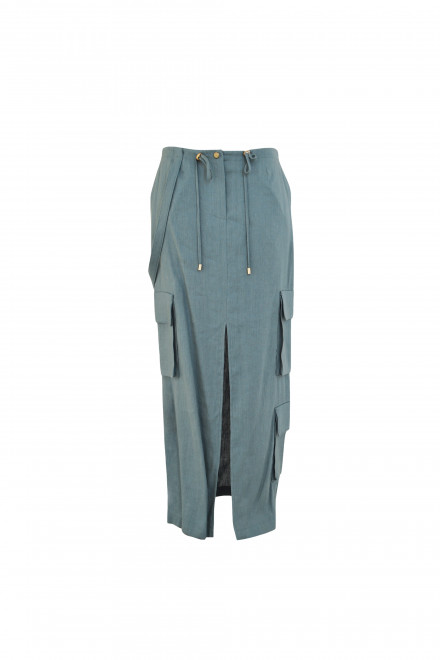 Юбка А2343/8 серо-зелёный