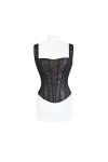 Корсет L0723-3 телесно-чёрный