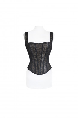 Корсет L0723-3 телесно-чёрный
