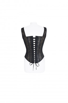 Корсет L0723-3 телесно-чёрный
