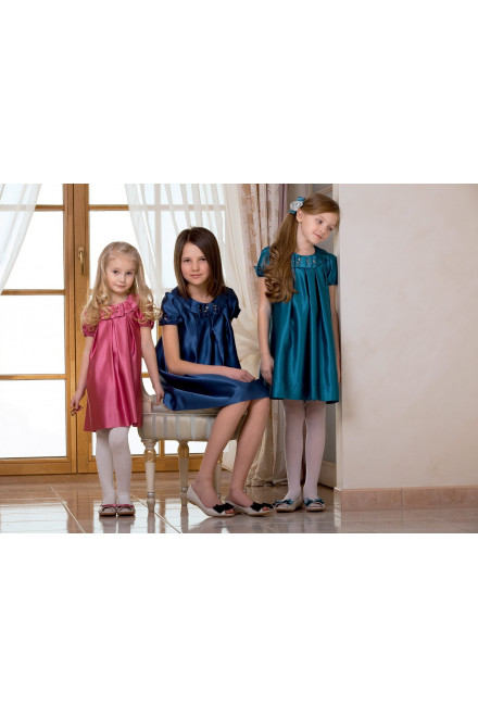 Платье К136 морская волна рост 128