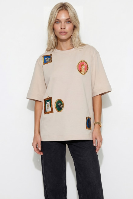 Футболка А4 бежевая