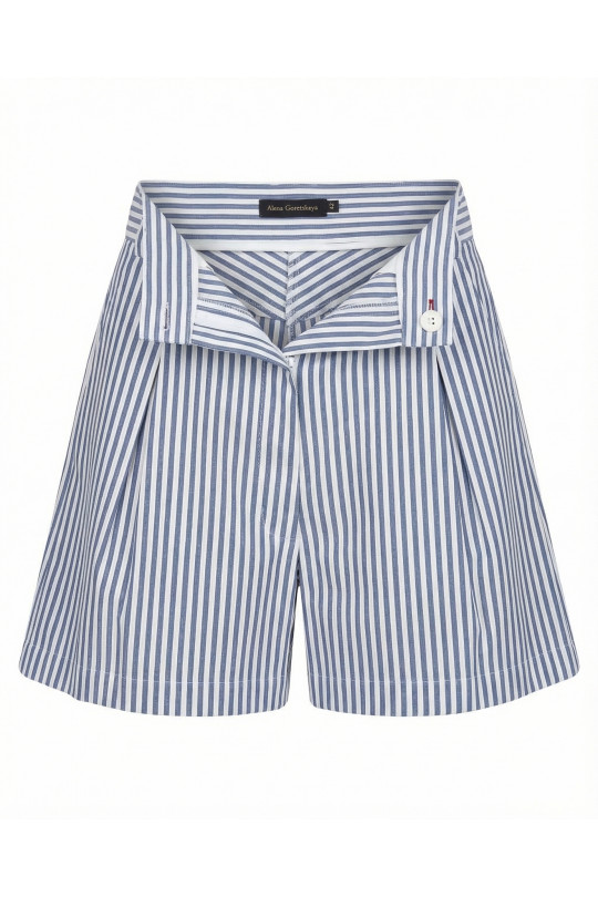 Шорты А2760/3а бело-голубые