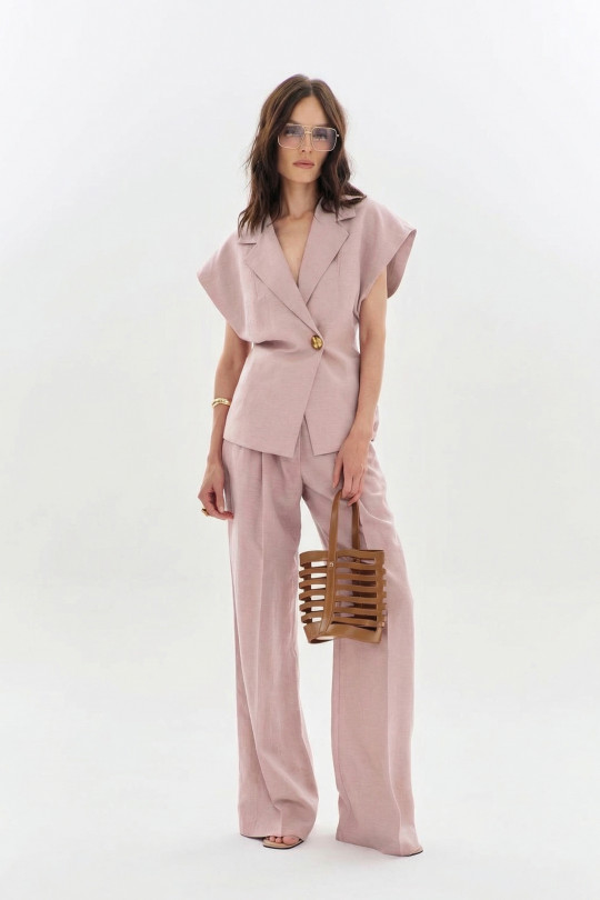 Жилет А2746/5 пудра