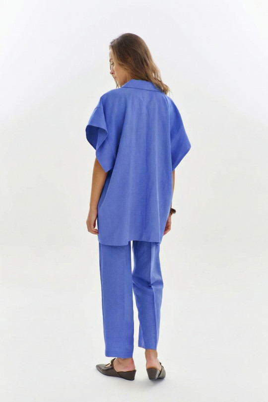 Брюки А2751/6 васильковые