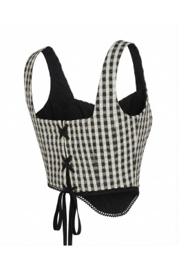 Корсет А2893/3 чёрно-молочный